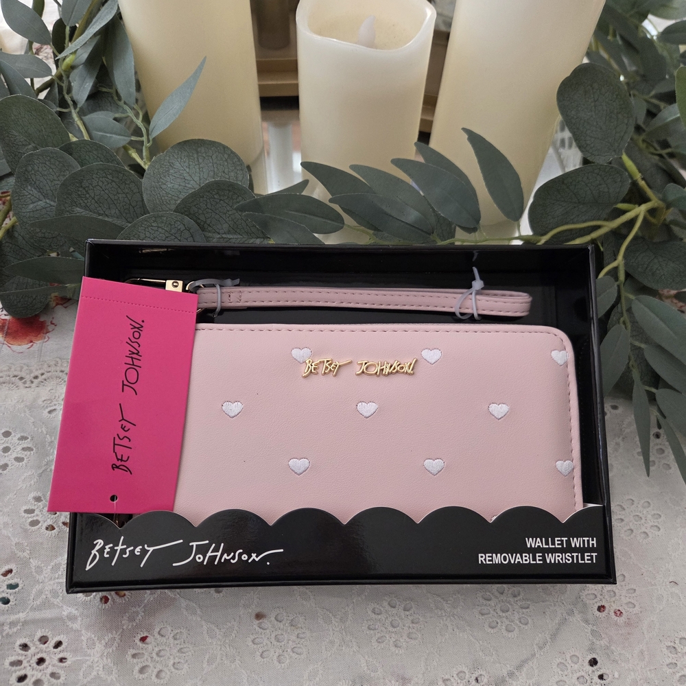 Betsey Johnson Pink Heart Wallet